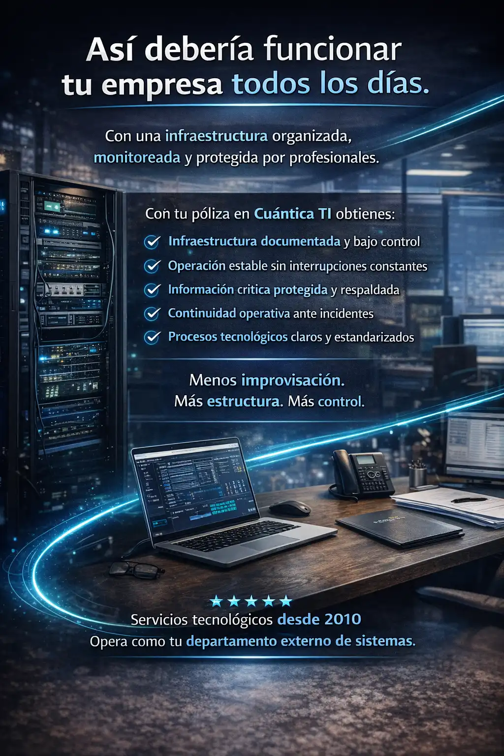 Infraestructura TI organizada